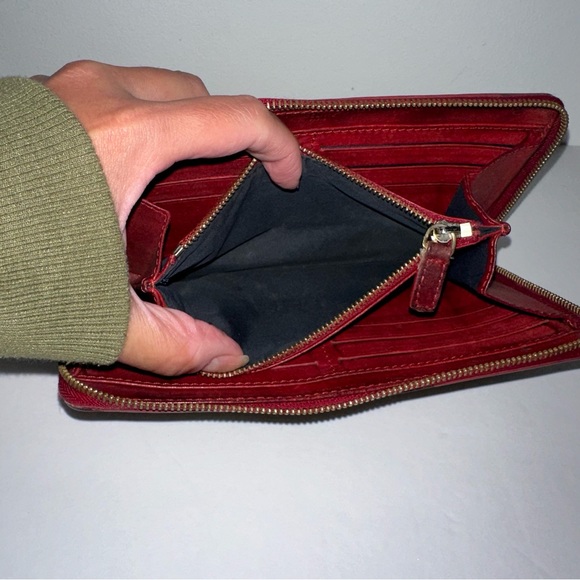 Celine Brown/Beige Canvas/Leather Macadam Envelope Long Clutch Vintage in EUC - Picture 12 of 17